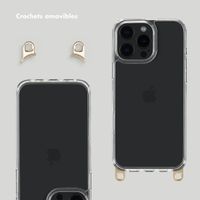 Selencia Coque arrière avec crochets amovibles Apple iPhone 16 Pro Max - Transparent