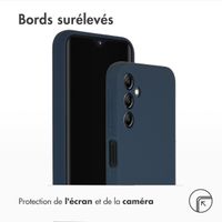 Accezz Coque Liquid Silicone Samsung Galaxy A14 (5G) - Bleu foncé