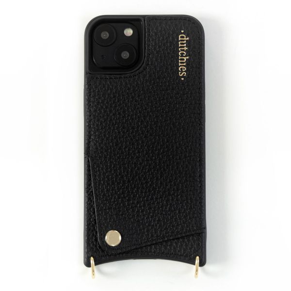 Dutchies Coque avec porte-cartes iPhone 11 - Cordon de téléphone non inclus - Noir