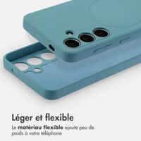 imoshion Coque Couleur avec MagSafe Samsung Galaxy S24 - Smoke Green