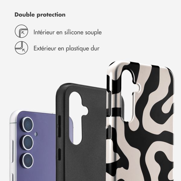 Selencia Coque arrière Vivid Samsung Galaxy S23 FE - Art Wave Black