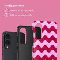 Selencia Coque arrière Vivid Samsung Galaxy S25 Edge - Wave Vibes Lipstick