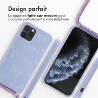 imoshion Coque design en silicone avec cordon iPhone 11 Pro - Butterfly