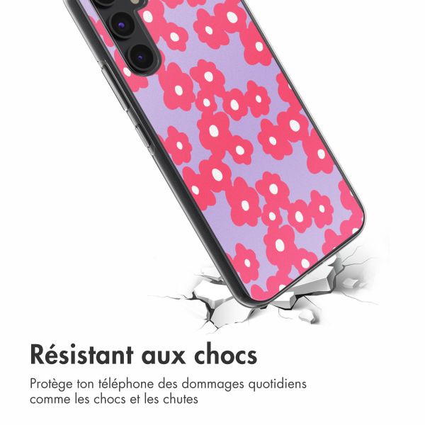 imoshion Coque design pour Samsung Galaxy A54 - Dusty Rose Blossoms