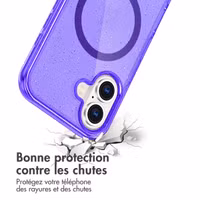 imoshion Coque Pailletée avec MagSafe Apple iPhone 17 - Violet