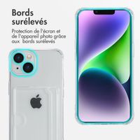 imoshion Coque silicone avec porte-cartes iPhone 14 - Transparent