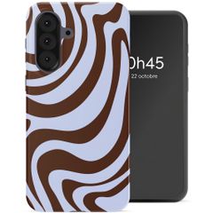 Selencia Coque arrière Vivid Samsung Galaxy A37 (5G) - Dream Swirl Chocolate