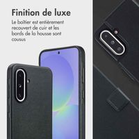 Accezz Étui de télephone portefeuille en cuir 2-en-1 avec MagSafe Samsung Galaxy A36 / A56 - Onyx Black