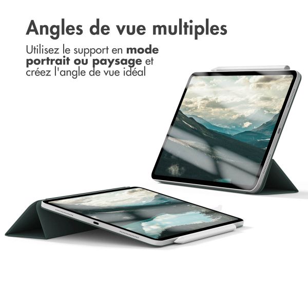 imoshion Magnetic etui de téléphone portefeuille iPad Air 13 pouces (2024) M2 - Vert foncé