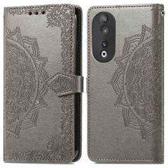 imoshion Etui de téléphone portefeuille Mandala Honor 90 - Gris