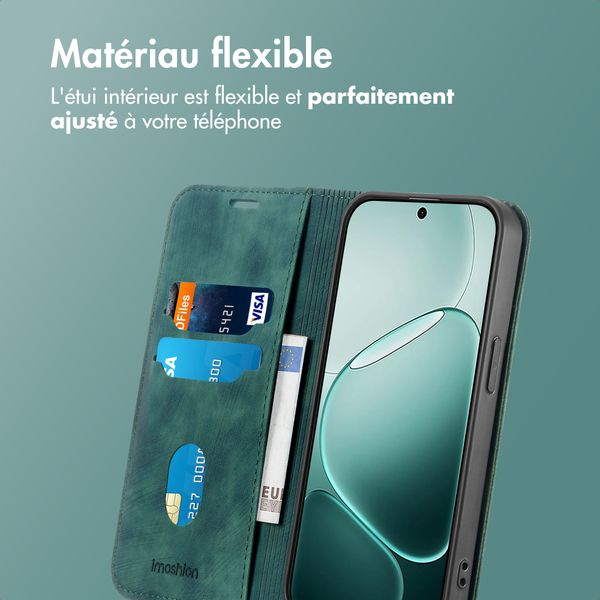 imoshion Étui de téléphone portefeuille Slim Oppo A6 Pro (5G) - Vert
