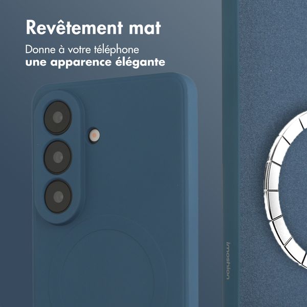 imoshion Coque Couleur avec MagSafe Samsung Galaxy S26 - Bleu foncé