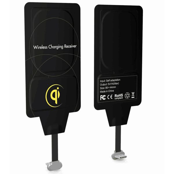 Récepteur de charge sans fil Qi avec connexion Micro-USB