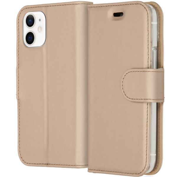 Accezz Étui de téléphone Wallet iPhone 12 Mini - Dorée