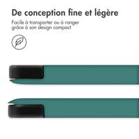 imoshion Coque tablette Design Trifold Apple iPad 9 (2021) 10.2 pouces / iPad 8 (2020) 10.2 pouces / iPad 7 (2019) 10.2 pouces - Petrol Green Dandelion