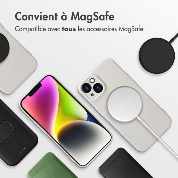 imoshion Coque Couleur avec MagSafe iPhone 14 - Beige