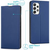 imoshion Étui de téléphone Slim Folio Samsung Galaxy A33 - Bleu foncé