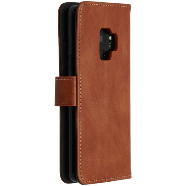 imoshion Étui de télephone portefeuille de luxe Samsung Galaxy S9 - Marron