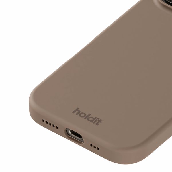 Holdit Coque Silicone iPhone 16 Pro - Mocha Brown