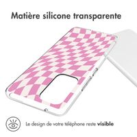 imoshion Coque Design Samsung Galaxy A53 - Retro Pink Check