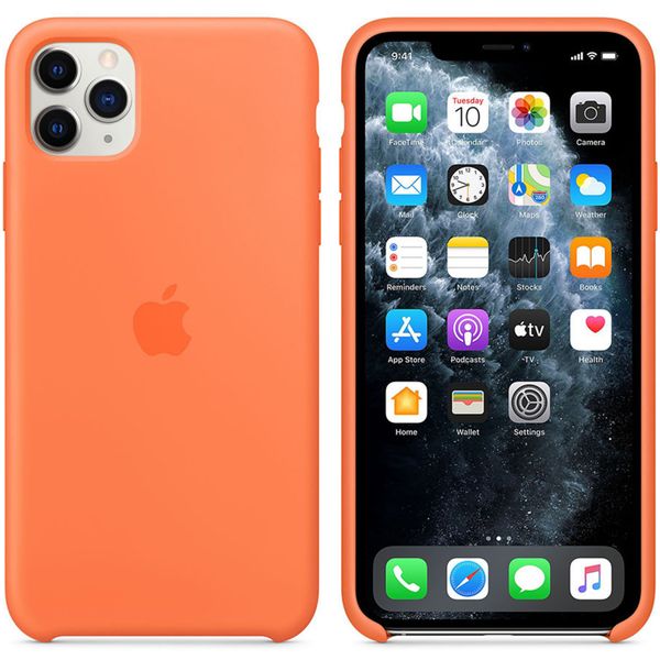 Apple Coque en silicone Apple iPhone 11 Pro Max - Vitamin C