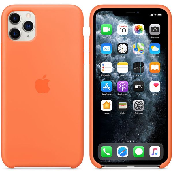 Apple Coque en silicone iPhone 11 Pro Max - Vitamin C