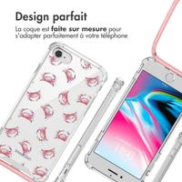 imoshion Coque Design avec cordon Apple iPhone SE (2022 / 2020) / 8 / 7 - Crab Watercolor