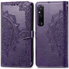 imoshion Etui de téléphone portefeuille Mandala Sony Xperia 1 V - Violet