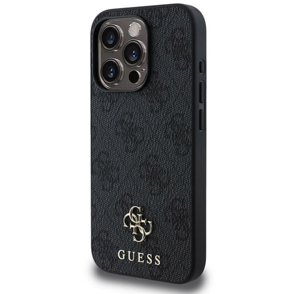 Guess Coque 4G Metal Logo MagSafe Apple iPhone 15 Pro - Noir
