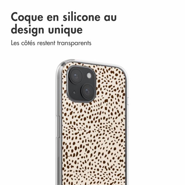 imoshion Coque design pour iPhone 15 - Desert Dots