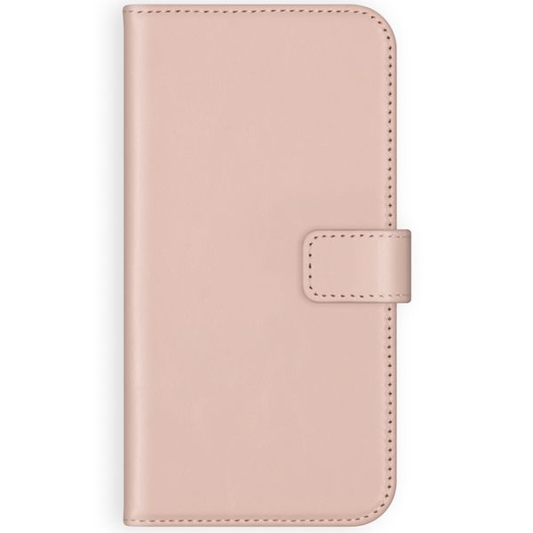 Selencia Étui portefeuille en cuir véritable Apple iPhone 12 Mini - Dusty Pink