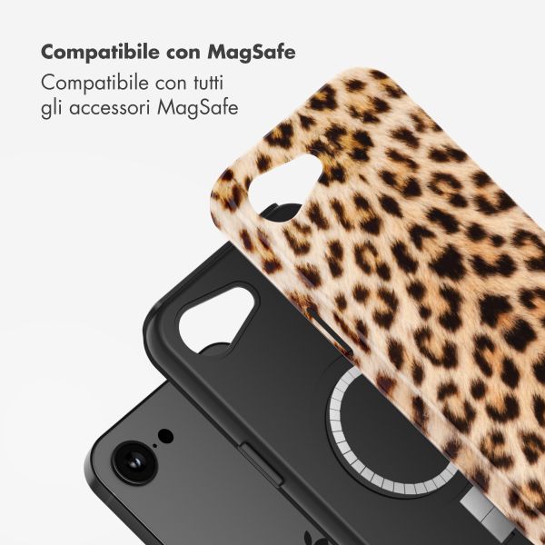 Selencia Coque arrière Vivid avec MagSafe Apple iPhone 17e / 16e - Wild Leo