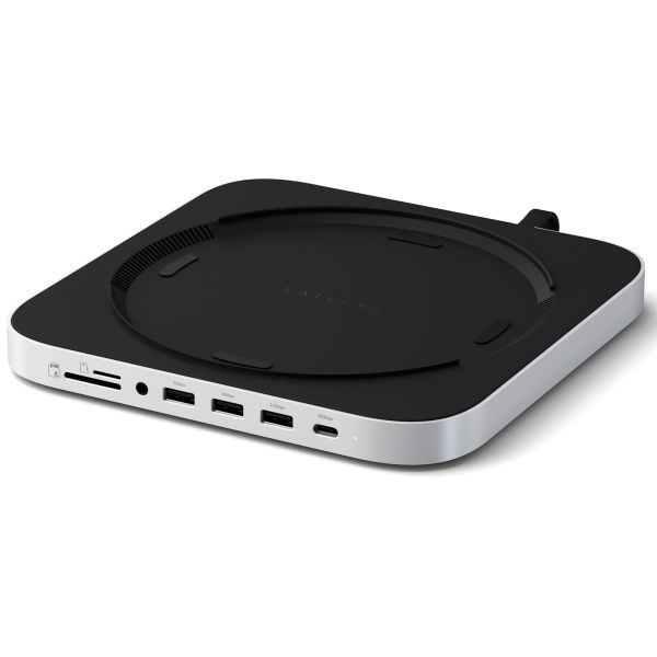 Satechi Support en aluminium pour Mac Mini/Mac Studio - Avec emplacement pour SSD - Argent