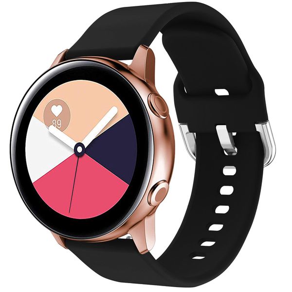 imoshion Bracelet silicone le Galaxy Watch 40/42mm / Active 2 42/44mm - Noir