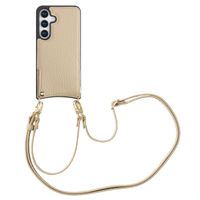 Selencia Coque de télephone Nova avec cordon et porte-cartes Samsung Galaxy S25 - Beige