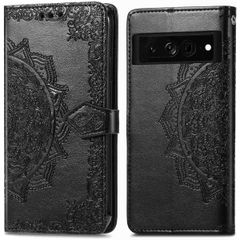 imoshion Etui de téléphone portefeuille Mandala Google Pixel 7 Pro - Noir