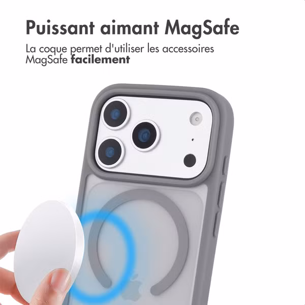 imoshion Coque Color Guard avec MagSafe Apple iPhone 17 Pro Max - Gris