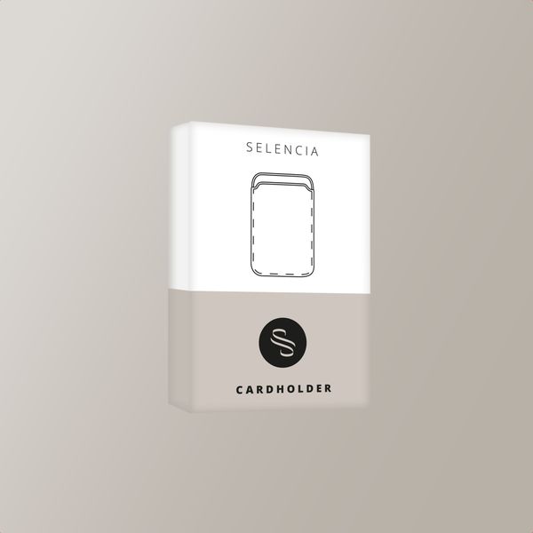 Selencia Porte-cartes Croco avec MagSafe - Burgundy