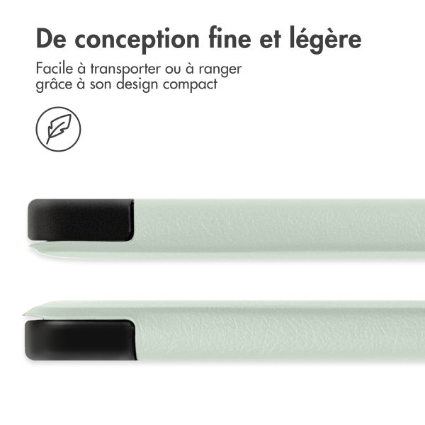 imoshion Coque tablette Trifold iPad 11 (2025) 11 pouces / iPad 10 (2022) 10.9 pouces - Vert clair