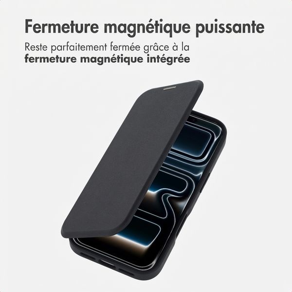 imoshion Bookcase transparente avec MagSafe Apple iPhone 17 Pro - Noir