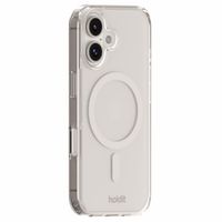 Holdit Coque MagSafe iPhone 16 - Blanc / Transparent