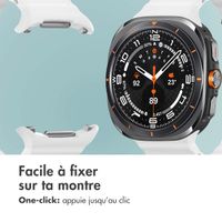 imoshion Bracelet Ocean en silicone Samsung Galaxy Watch Ultra (2024/2025) - Blanc