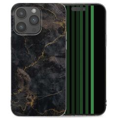 imoshion Coque Design Apple iPhone 15 Pro Max - Black Marble Transparent