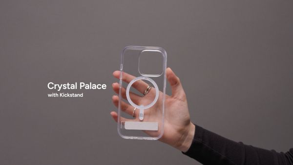 ZAGG Coque Crystal Palace Snap KickStand avec MagSafe iPhone 16 Pro - Transparent