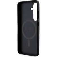 Guess Coque arrière 4G Classic Logo Magnet Samsung Galaxy S24 Plus - Noir