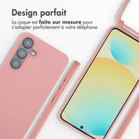 imoshion Coque en silicone avec cordon Samsung Galaxy S25 FE - Sand Pink