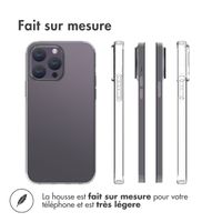 Accezz Coque Clear Apple iPhone 15 Pro Max - Transparent