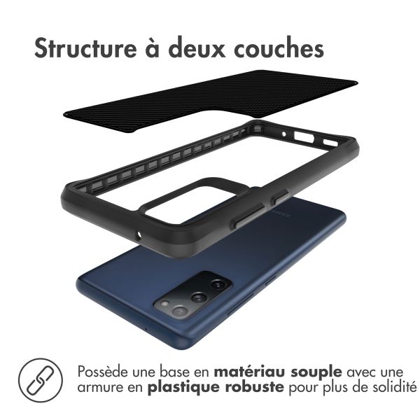 imoshion Rugged Hybrid Carbon Case Samsung Galaxy S20 - Noir