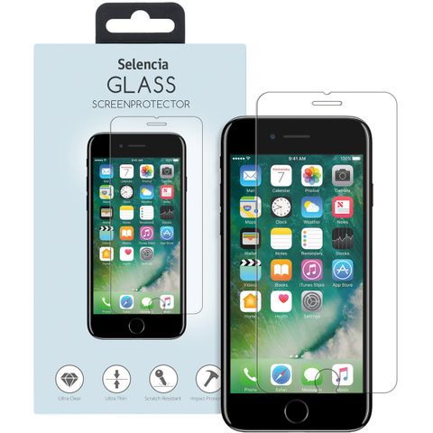 Selencia Protection d'écran en verre trempé iPhone 8 / 7 / 6s / 6