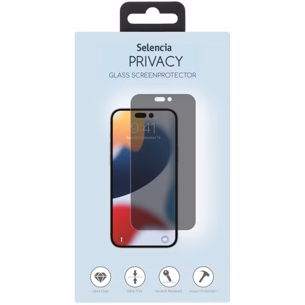 Selencia Protection d'écran en verre trempé Privacy Samsung Galaxy S23 Ultra